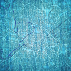 map of roads in city ofManchester in England