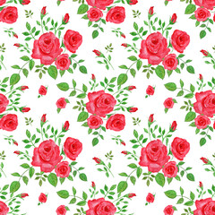 seamless pattern abstracts floral composition