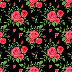 Meubelstickers seamless pattern abstracts floral composition © Андрей Ананенков