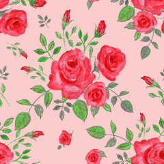 Naklejka premium seamless pattern abstracts floral composition