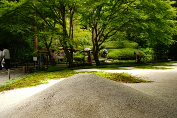Karesansui, dry garden, at Japanese garden - 日本庭園 枯山水