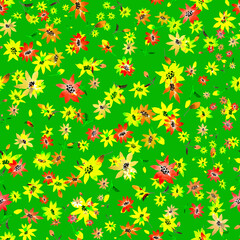 seamless pattern with flowers