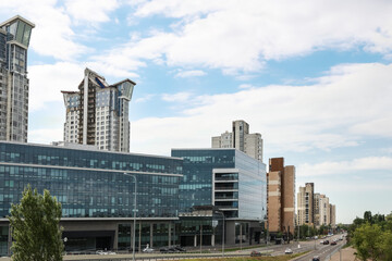 Beautiful view of cityscape with modern buildings