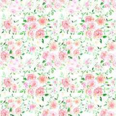 seamless pattern abstracts floral composition