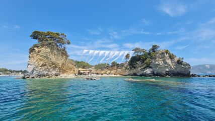 Fototapeta na wymiar Cameo Island in zakynthos greece
