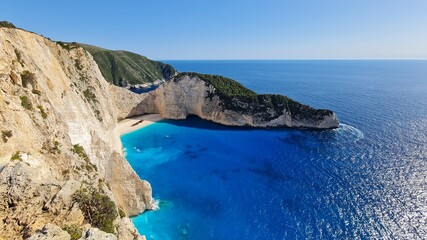 navagio shipwreck beach in zakynthos greece