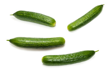 Cucumber isolated on white background.