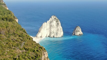 aerial view of mizithres view in zakynthos greese