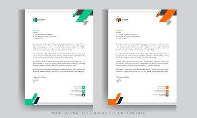 Professional Creative Letterhead Design Template