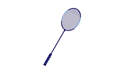 Modern badminton racket vector design