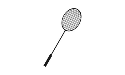 Simple badminton racket vector