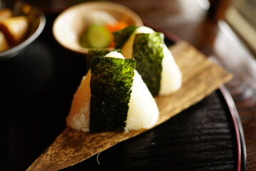 Japanese Rice ball, Omusubi or Onigiri - 日本食 おにぎり	