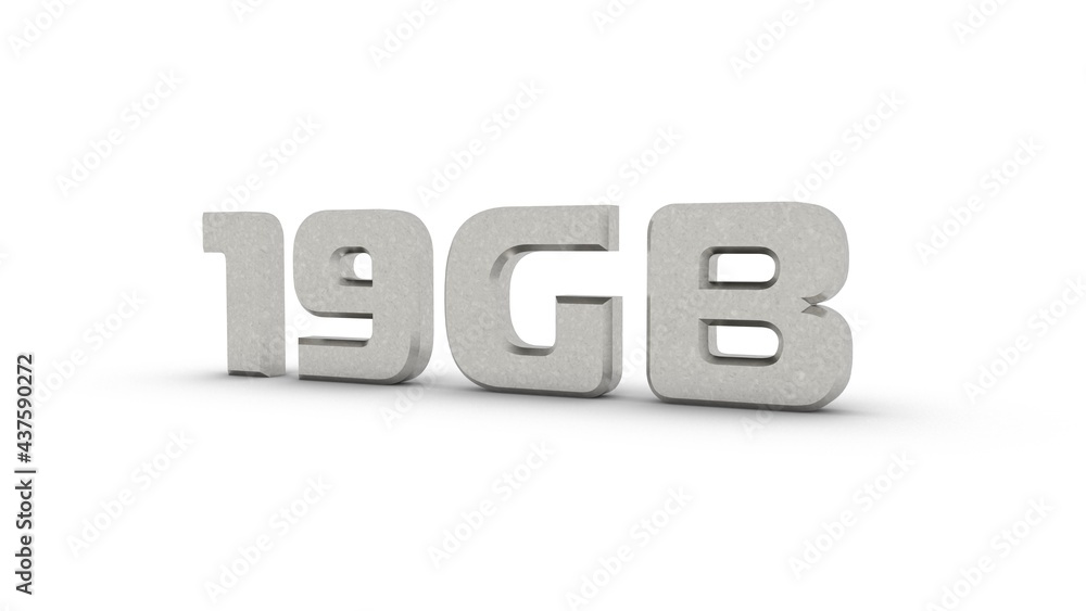 Poster silver text 