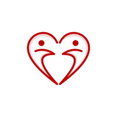 Human Love Minimalist Logo Design
