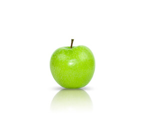 Green apple isolated on white background