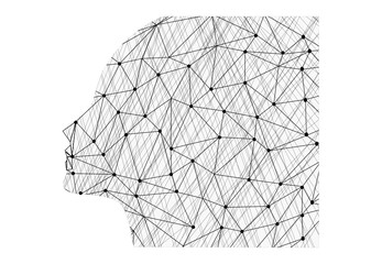 This is an image of abstract girl line drawing.