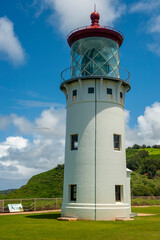 Kilauea Lighthouse, Kauai, Hawaii. Kīlauea Lighthouse is located on Kīlauea Point on the island of Kauaʻi, Hawaiʻi in the Kīlauea Point National Wildlife Refuge. A popular place for bird watching.