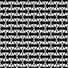 vector seamless pattern with triangular elements. abstract ornament for wallpapers and backgrounds. Black and white colors.