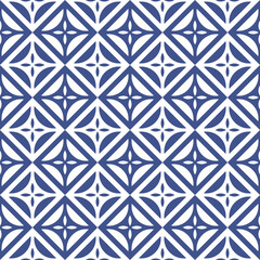 Seamless tiles background. Mosaic pattern for ceramic in dutch, portuguese, spanish, italian style. - 437595043