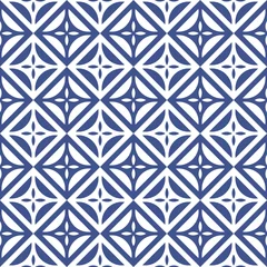 Foto op Plexiglas Portugese tegeltjes Seamless tiles background. Mosaic pattern for ceramic in dutch, portuguese, spanish, italian style.