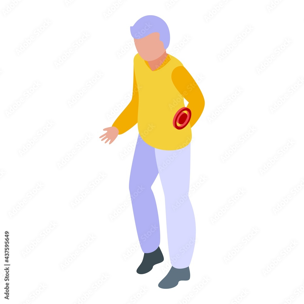 Poster arthritis backache icon. isometric of arthritis backache vector icon for web design isolated on whit