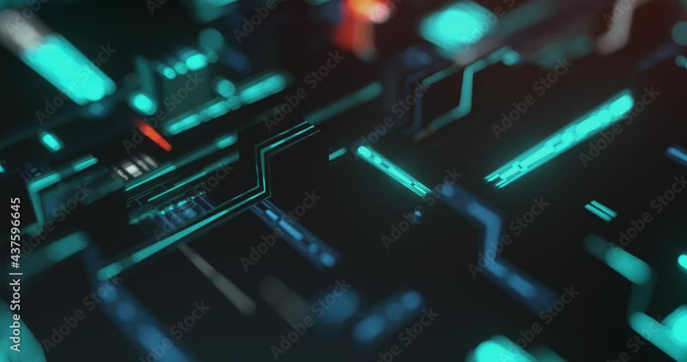 Poster high speed connection and data analysis technology digital abstract background concept. motion of di