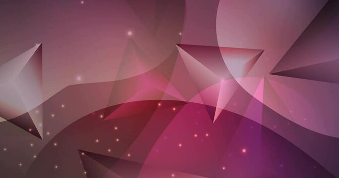 4K looping dark pink video sample with spots, lines. Colorful fashion clip with gradient dots, triangles. Movie for a cell phone. 4096 x 2160, 30 fps.