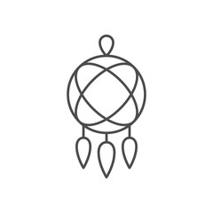 Dream catcher line outline icon