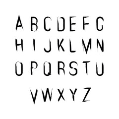 The mascasque font vector, illustration is depicted