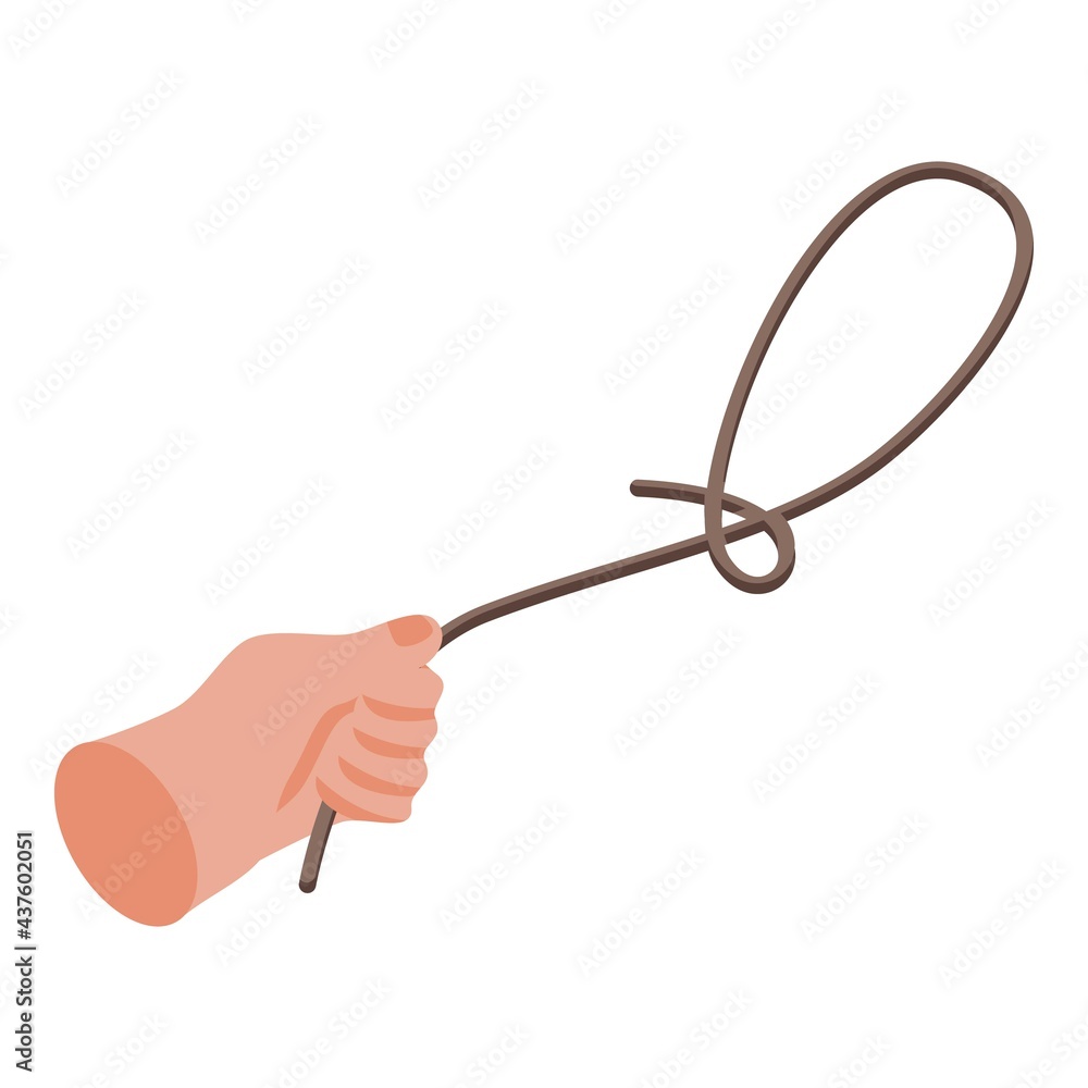 Aufkleber tool lasso icon. isometric of tool lasso vector icon for web design isolated on white background
