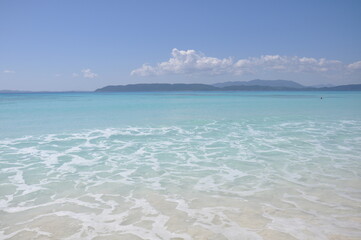 tropical island in the ocean
