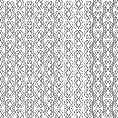 Vector geometric pattern. Repeating elements stylish background abstract ornament for wallpapers and backgrounds. Black and white colors.