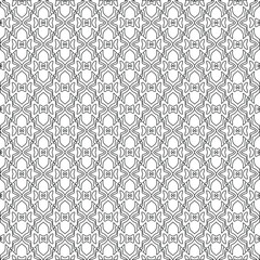 Vector geometric pattern. Repeating elements stylish background abstract ornament for wallpapers and backgrounds. Black and white colors.