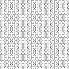 Vector geometric pattern. Repeating elements stylish background abstract ornament for wallpapers and backgrounds. Black and white colors.