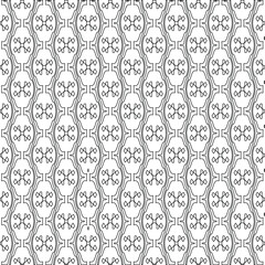 Vector geometric pattern. Repeating elements stylish background abstract ornament for wallpapers and backgrounds. Black and white colors.