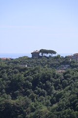 Fototapeta na wymiar Paesaggio di Celle Ligure