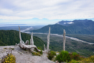 Sceneries at the El Chaitén volcano, Pumalin National Park, Patagonia, Chaitén, Chile