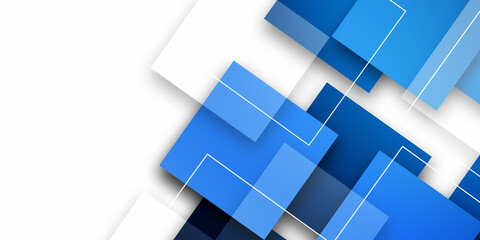 Abstract background with blue squares
