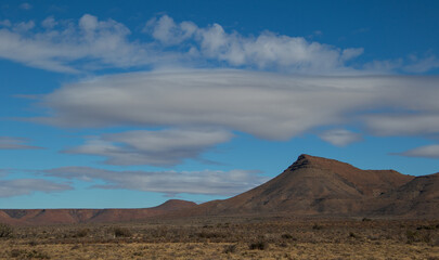Fototapeta na wymiar Landscape scene from the Karoo National Park in South Africa