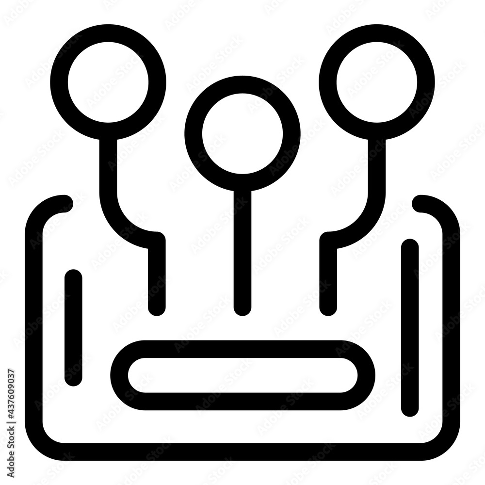 Poster phone content filter icon. outline phone content filter vector icon for web design isolated on white
