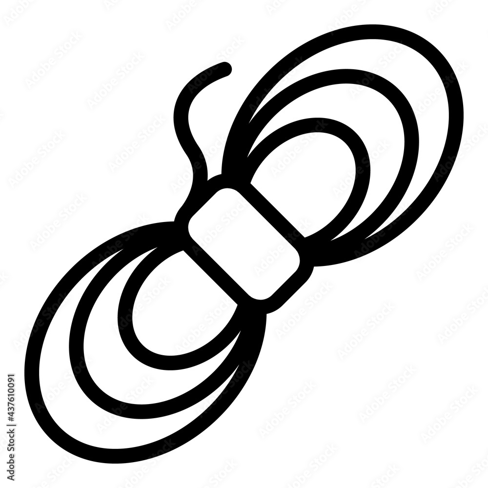 Poster textile thread icon. outline textile thread vector icon for web design isolated on white background