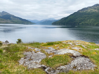 View of Loch Goil from Carrick Castle in Scotland