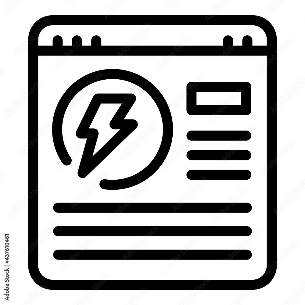 Poster brainstorming web page icon. outline brainstorming web page vector icon for web design isolated on w