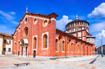 Fototapeta premium Milano, Italy - Church Santa Maria delle Grazie