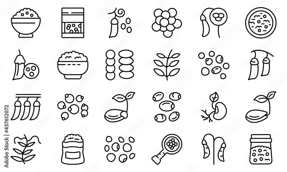 Poster lentil icon. outline lentil vector icon for web design isolated on white background
