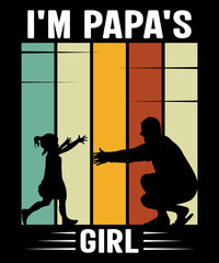T-shirt design for Dad and daughter