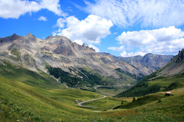 Lautaret pass is a road that takes cyclists, hikers and drivers from the Briançonnais to the Oisans regions
