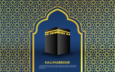 background mecca islamic hajj mabrour greeting decoration religion vector pattern abstract culture card kareem
