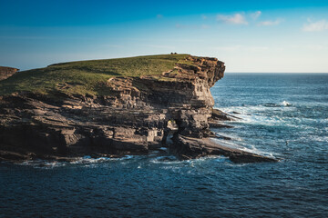 Dramatic headland at Yesnaby , Orkney