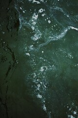 water flowing into the water